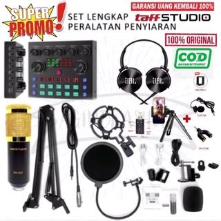 Jual Promo Paket Super Komplit Mic Condenser BM800 Stand PopFilter