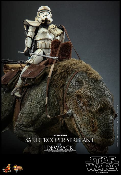 Sandtrooper Sergeant And Dewback 16 Scale Figure Set By Hot Toys