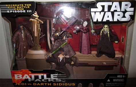 Jedi Vs Darth Sidious Battle Packs Star Wars Action Figures