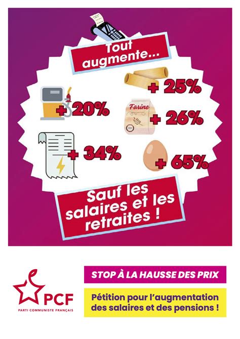 Flyer « Tout Augmente… Sauf Les Salaires Et Les Retraites Je Signe La