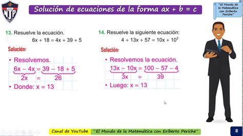 Solucionando Problemas De Ecuaciones Para 5to Grado De Primaria Youtube