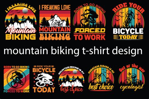 Mountain Biking T Shirt Design Bundle Graphic By Craftart528 Creative