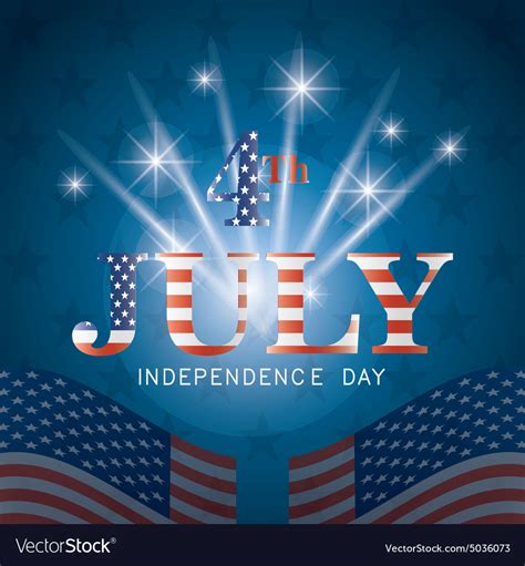 Independence day card design Royalty Free Vector Image