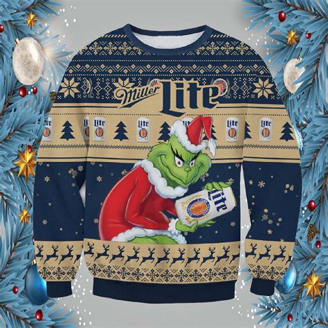 Grinch Miller Light Ugly Christmas Sweater - Nouvette