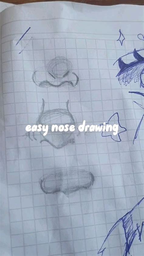 how to draw nose easy/tutorial/anime tutorial | Nose drawing, Easy nose ...