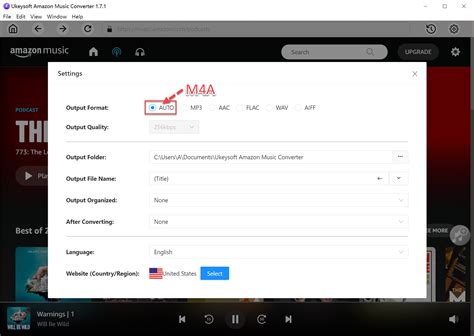 How To Convert Amazon Music Podcasts To M4a Mp3 Wav Flac Aac