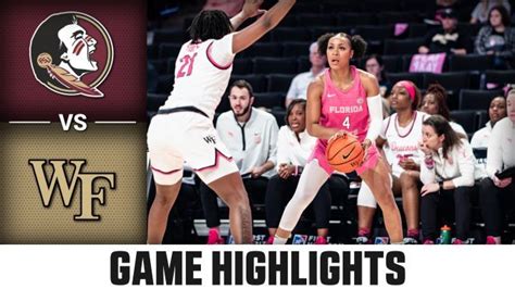 Acc Womens Basketball On Twitter No 23 Fsu Outlasts Wake Forest 61