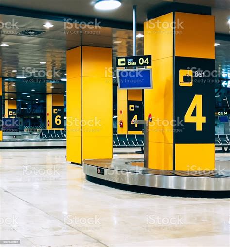 Baggage Carousel At A Airport Terminal Stock Photo Download Image Now