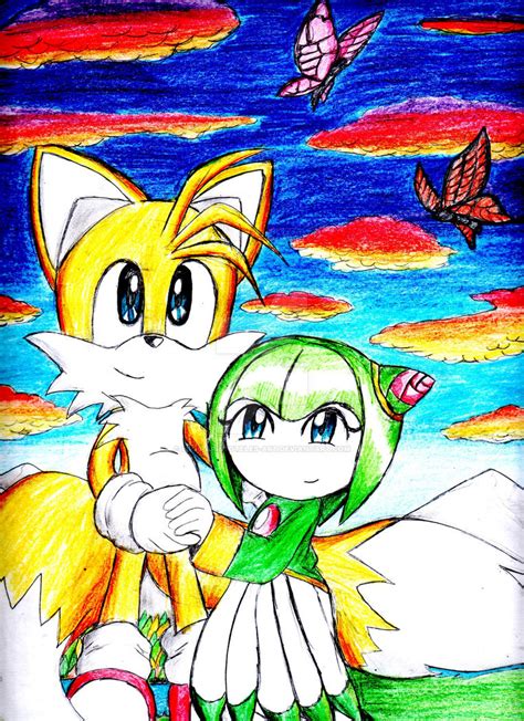 Tails And Cosmo By Erosmilestailsprower On Deviantart