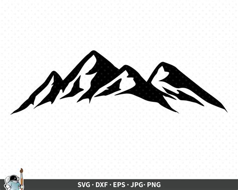 Free 246 Vector Mountain Range Svg SVG PNG EPS DXF File