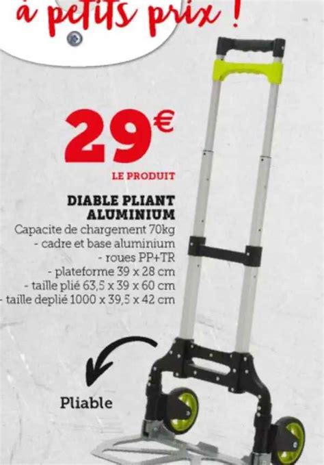 Promo Diable Pliant Aluminium Chez Hyper U Icatalogue Fr