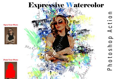 Expressive Watercolor Photoshop Action Invent Actions