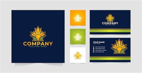 Premium Vector | Canada solar panel Logo vector Template