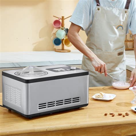 automatic ice cream maker  built  compressor  quart  pre