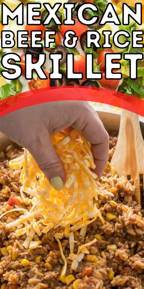 One Skillet Mexican Beef And Rice I Wash You Dry