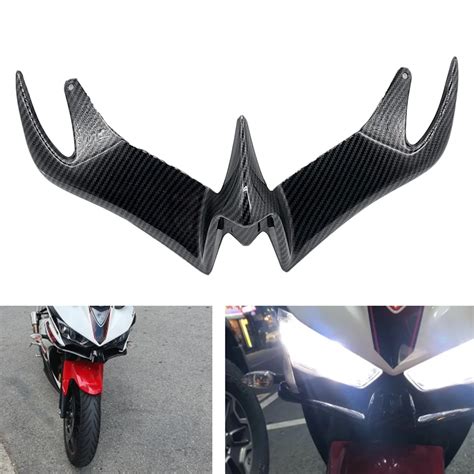 Winglet Aler N Aerodin Mico Para Parabrisas De Motocicleta Ala De