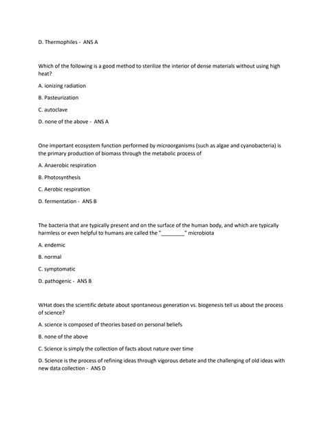 Solution Bisc Microbiology Final Exam Latest And Updated Exam