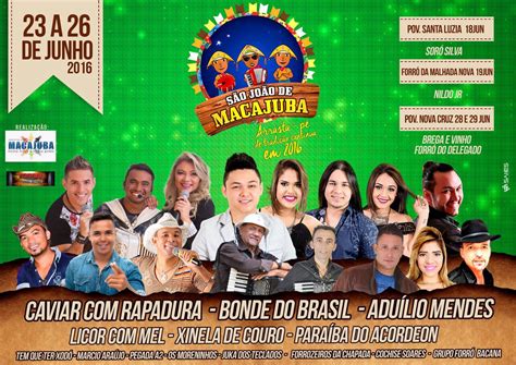 Deixa Comigo Macajuba Divulgado o banner do São João 2016 de Macajuba