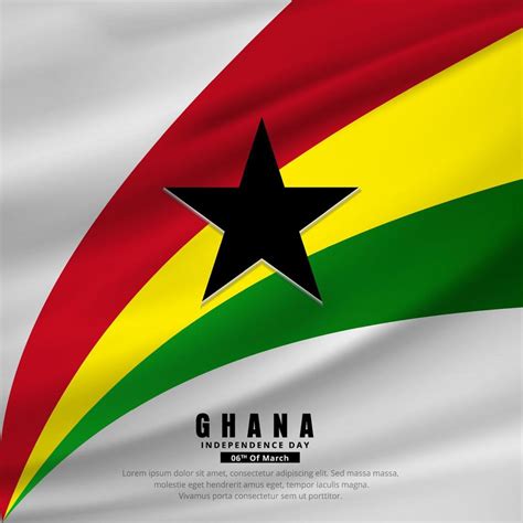 Celebration Ghana Independence Day design. 06th march Ghana Independence Day 19946823 Vector Art ...