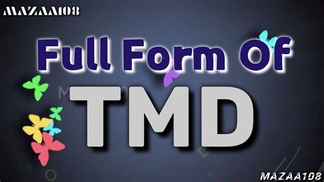 Full Form Of Tmd Tmd Full Form Full Form Tmd Tmd Means Tmd