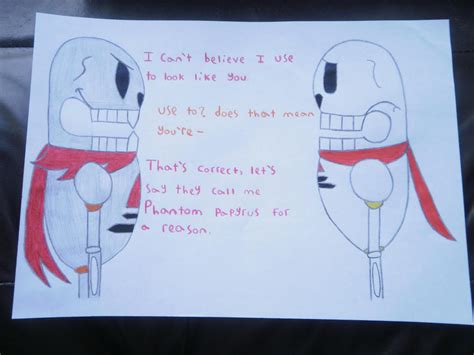 Papyrus Meets Phantom Papyrus By Ilovemycat456 On Deviantart