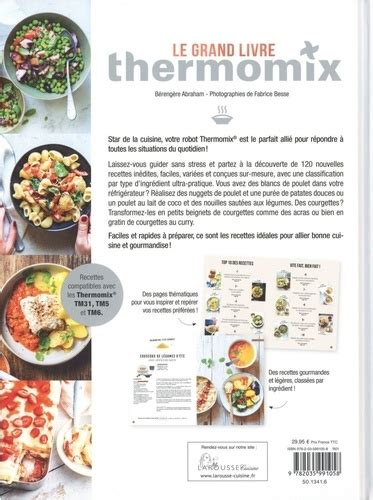 Le grand livre thermomix 120 nouvelles recettes de Bérengère Abraham