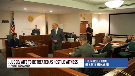 Monahans Wife Treated As Hostile Witness Testifies Monahan Uses Gun