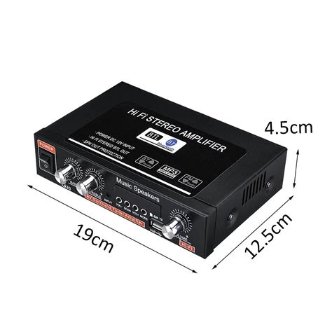 Ch Hifi Audio Stereo Power Mini Amplificador Digital Ampli Linio