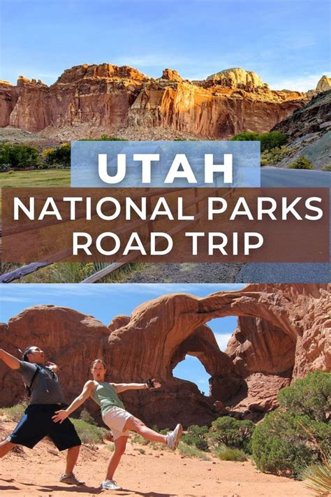 Driving Utah National Parks Day Road Trip Map Itinerary