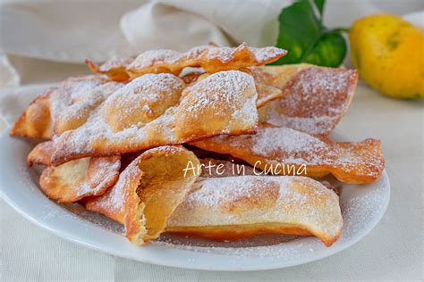 CHIACCHIERE Al LIMONE E MIELE Bollose Ricetta Di CARNEVALE Veloce