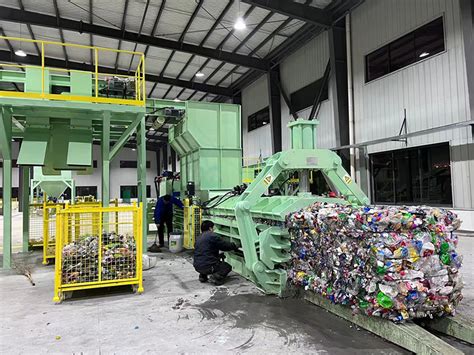 Pet Bottle Plastics Horizontal Baler Machine Nick Baler Machinery