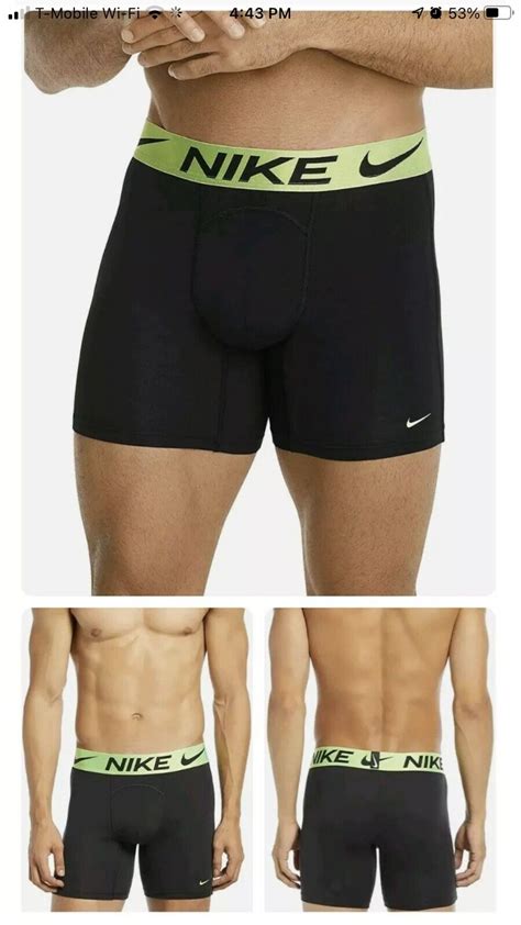 Nike Sz 2xl Dri Fit Luxe Cotton Modal Boxer Brief Ke1060001 Black