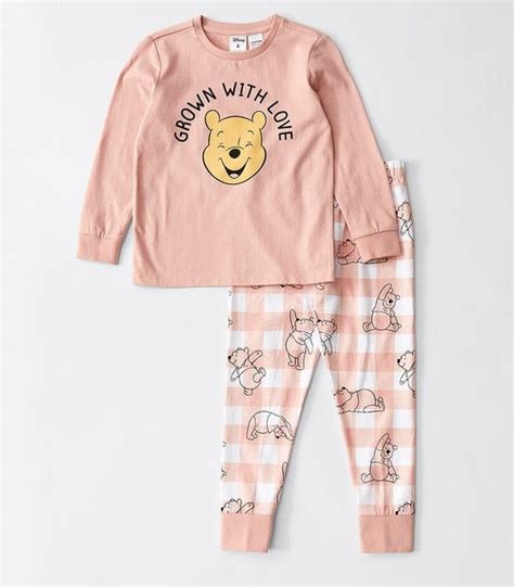 Kids Disney Winnie The Pooh Pyjama Set Target Australia