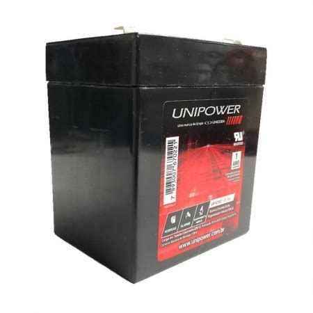 BATERIA SELADA PARA NOBREAK UNIPOWER 12V 5AH UP1250 RAICROM