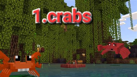 The First Mob From Mob Vote 2023 Minecraft Animation And Experience With Crabs In Minecraft 🦀