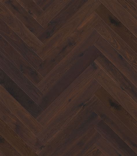 Herringbone Smoked Oak Rustic Floorart