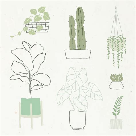 Plants Desktop Wallpaper Art Plant Illustration Cute