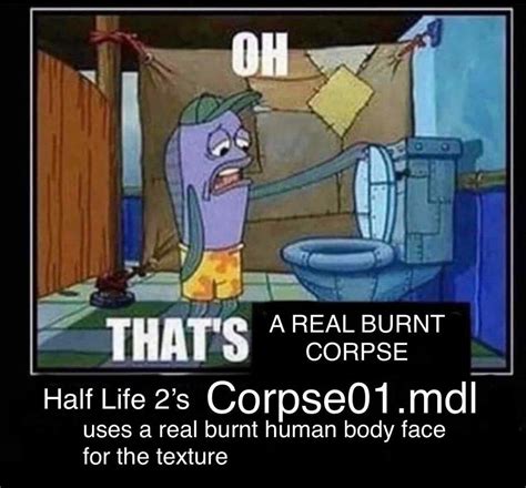 Oh That S A Real Burnt Corpse Half Life Know Your Meme