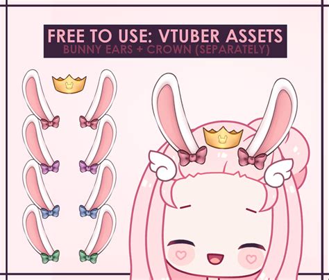 F2u Vtuber Asset Bunny Ears Crown ☁️ Napdraws ☁️ S Ko Fi Shop Ko Fi ️ Where Creators Get