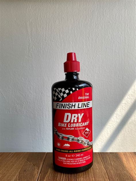 New Finish Line Dry Bicycle Lubricant With Teflon® Fluoropolymer