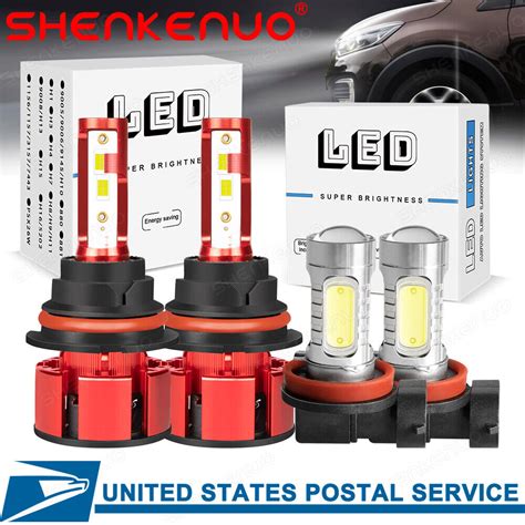 For Nissan Versa Note 2014 2019 Hi Lo LED Headlights Fog Lights Bulbs