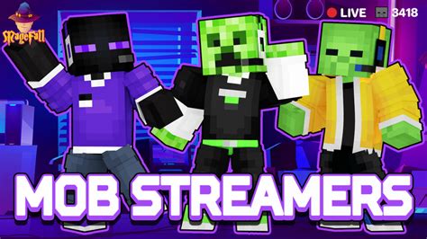 Mob Streamers By Magefall Minecraft Skin Pack Minecraft Bedrock