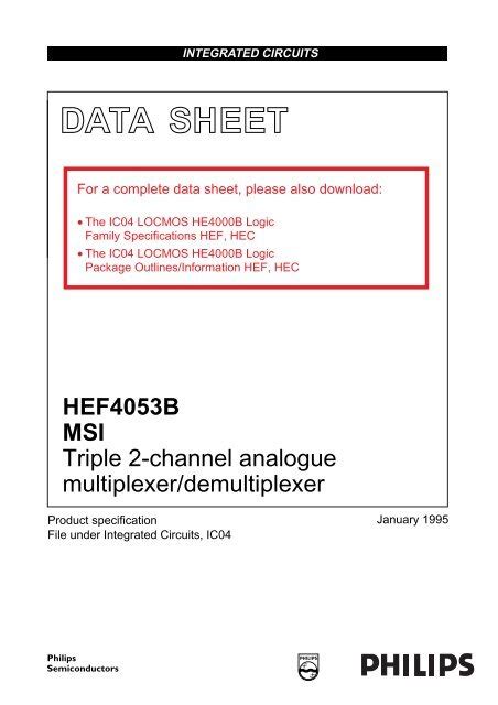 Data Sheet NXP Semiconductors