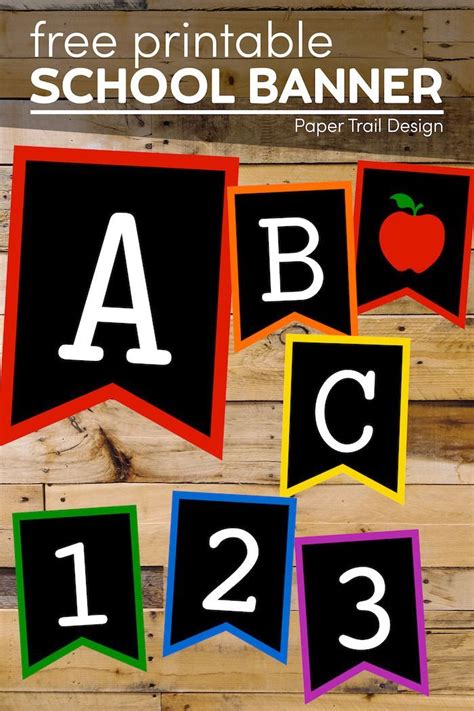 Welcome Back to School Banner {Chalkboard} - Paper Trail Design ...