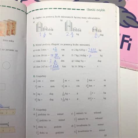 Prosz O Szybk Pomoc W Matematyce Bardzo Prosze Klasa Ulamki Liczby