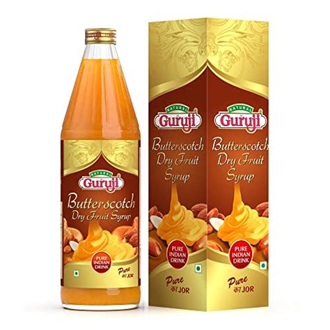 Jai Guruji Butterscotch Dry Fruit Syrup Sharbat Instant Refreshing