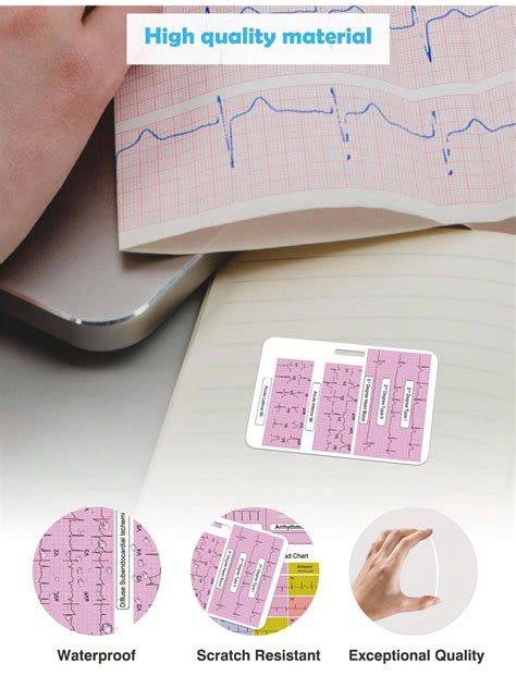 Ekg Cardiac Badge Card Card Set Stemi Badge Card Ekg Telemetry