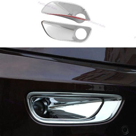 X Abs Chrome Front Fog Light Lamp Frame Trim For Jeep Grand Cherokee