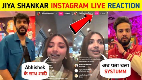 Jiya Shankar Live Reaction On Elvish Yadav And Fukra Insaan Jiya