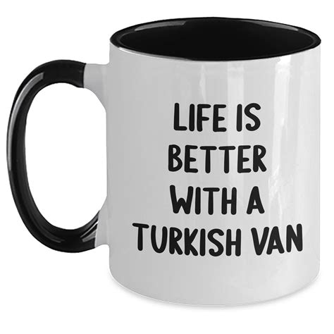 Funny Turkish Van Cat Gifts from Men to Friends - Two Tone Coffee Mug